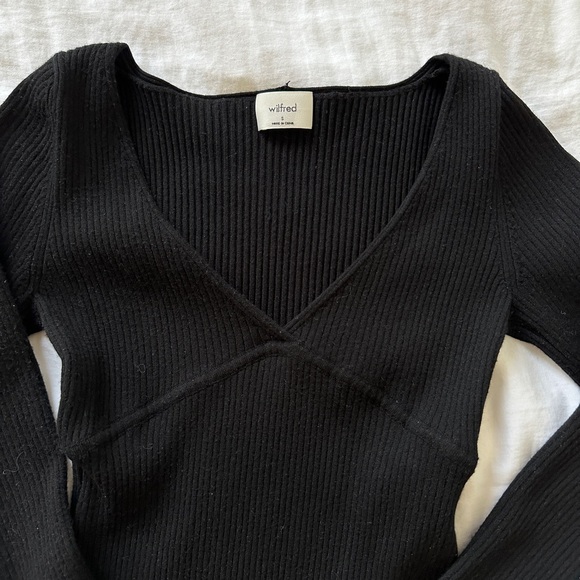 Aritzia WILFRED gabrielle dress in black - Picture 3 of 7